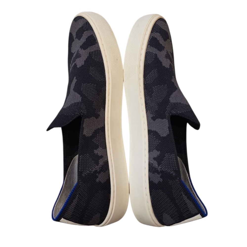 Rothys Slip-on Sneakers Camo Black Gray Size 8.5